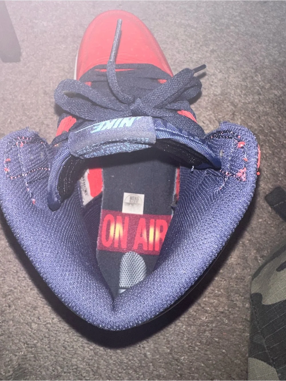 Nike Air Jordan 1 High Retro - Red/Blue David Letterman. Size 8.5